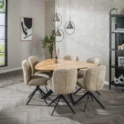 Akazienholz Dreieck Esstisch 135x135cm | Mattlackierung