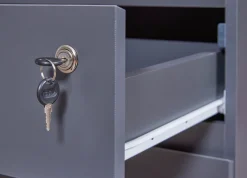Aktenschrank File Guard | 44 x 51,3 x 76,9 cm | Spanplattenholz | Farbe: Anthrazit
