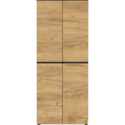 Aktenschrank Miguel mit 2 Türen und 4 Einlegeböden - Anthrazit/Eiche