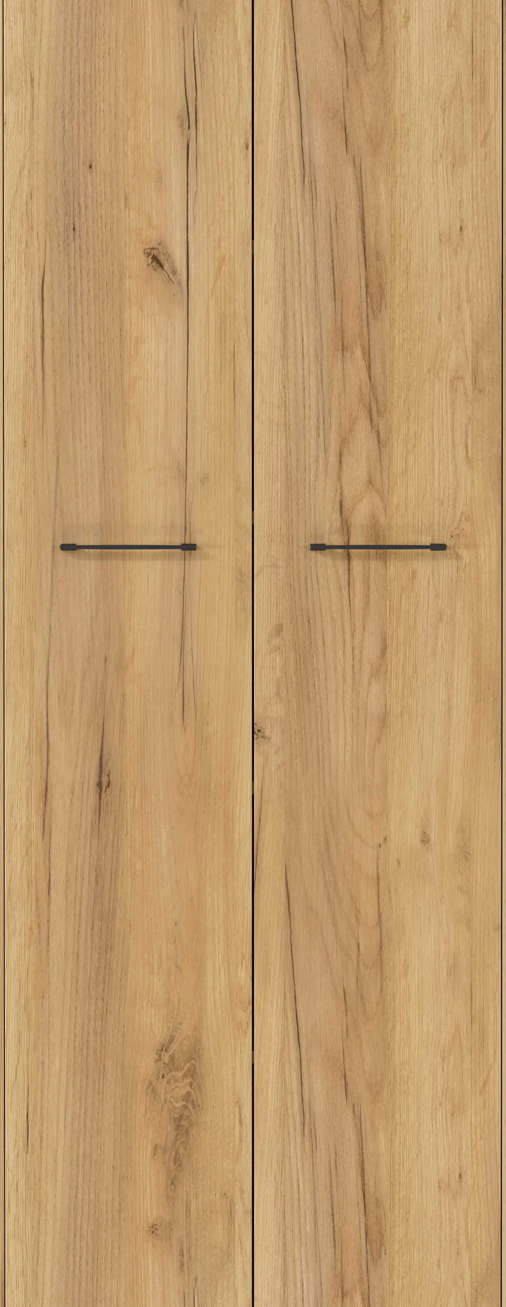Aktenschrank Robert 196 cm 2 Türen - Anthrazit/Eiche