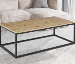 Altes Eichendekor Couchtisch - Dallas | H-H 40 x B-L 120 x T-P 60 cm