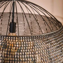 Amory Hängeleuchte für 1 Lichtquelle-schwarz/braun