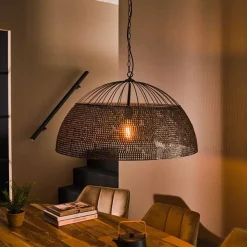 Amory Hängeleuchte für 1 Lichtquelle-schwarz/braun