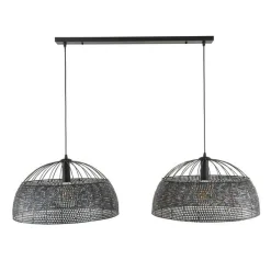Amory Pendelleuchte für 2 Lichtquellen-braun/schwarz