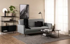 Angus Rechteckiger Couchtisch - Esche schwarz Melamin | 115x60x40cm