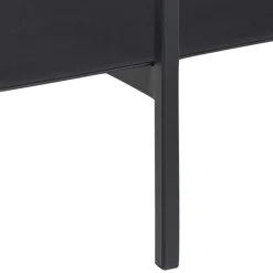Angus Rechteckiger Couchtisch - Esche schwarz Melamin | 115x60x40cm