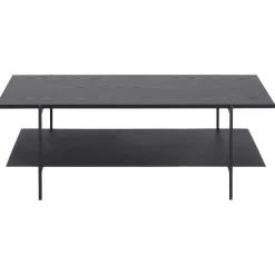 Angus Rechteckiger Couchtisch - Esche schwarz Melamin | 115x60x40cm