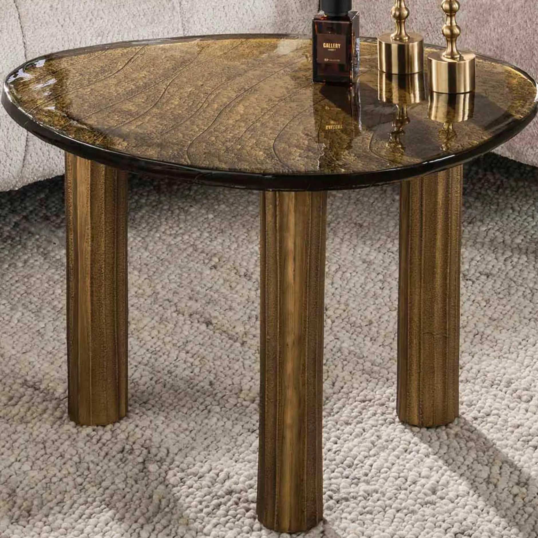 Antik Gold Eclipse L Couchtisch