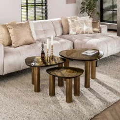 Antik Gold Eclipse L Couchtisch