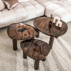 Antikkupfer Couchtisch Eclipse L