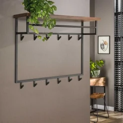 Antoinette Wandgarderobe 12 haken-Saja nussbaum