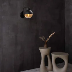 Anı Wandleuchte | METALLGEHÄUSE | Schwarz