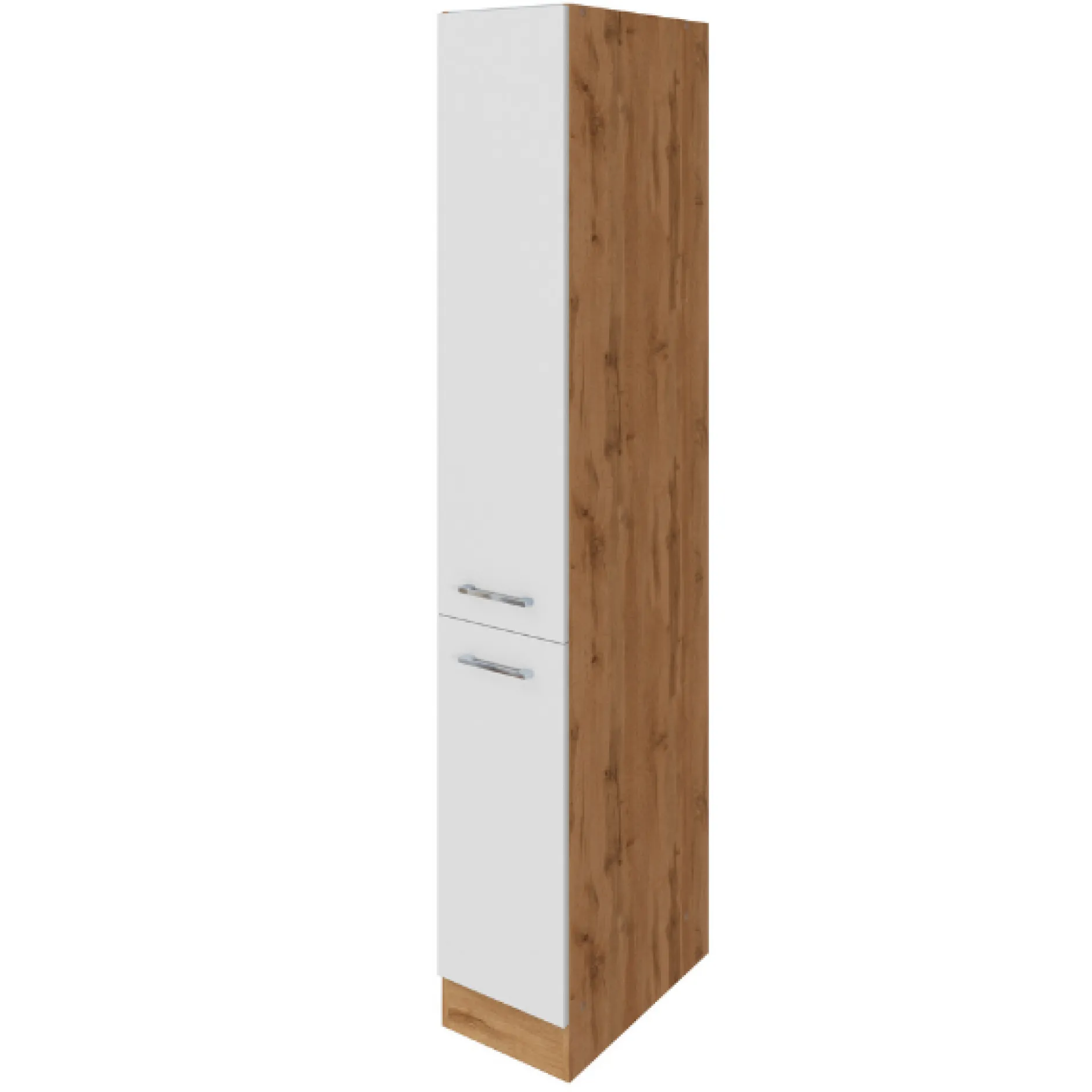 Apothekerschrank Sorrella 30cm 2 Schubladen - weiß/Eiche