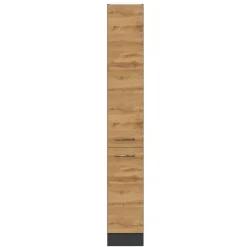 Apothekerschrank Sorrella 30cm 2 Schubladen - Eiche/Graphit