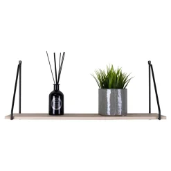 Arnhem Regal - Schwarz/Natur | Regal aus Stahl und Holz