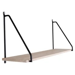 Arnhem Regal - Schwarz/Natur | Regal aus Stahl und Holz