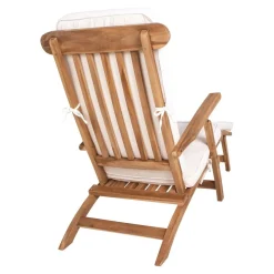 Arrecife Deckchair Cushion - Weiße Baumwolle | Komfortables Kissen für Liegestühle
