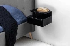 Ashton Nachttisch mit Schublade - schwarz
