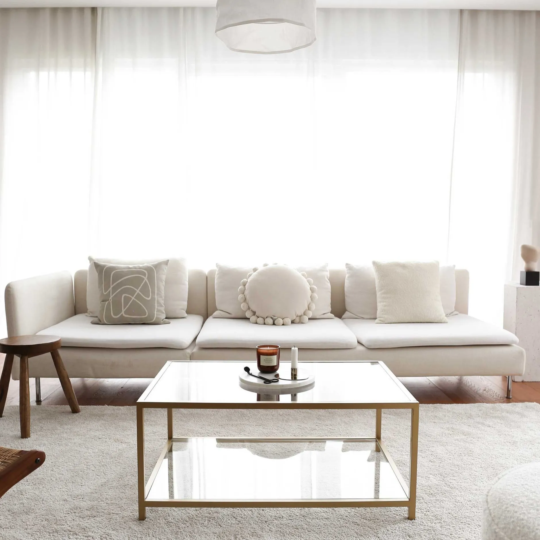 Astro Couchtisch | METALLRAHMEN | Gold