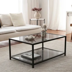Astro Couchtisch | METALLRAHMEN | Fume, Schwarz