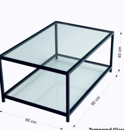 Astro Couchtisch | METALLRAHMEN | Fume, Schwarz