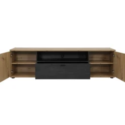Atnalta TV-Schrank 180x40 cm-Handwerklich/gebranntes Holz