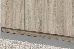 Aufbewahrungsschrank Ray 120cm mit 3 Türen und 4 Einlegeböden - Sonoma Eiche
