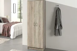 Aufbewahrungsschrank Ray 60cm mit 2 Türen und 4 Einlegeböden - Sonoma Eiche