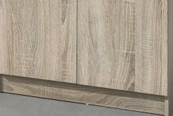 Aufbewahrungsschrank Ray 80cm mit 2 Türen und 4 Einlegeböden - Sonoma Eiche