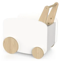 Aufbewahrungswagen Firmiana | 49,6 x 35 x 52,5 cm | Weiß