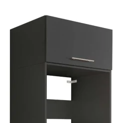 Aufsatzschrank für Waschmaschine Laundreezy | 68 x 68 x 38 cm | Schwarz
