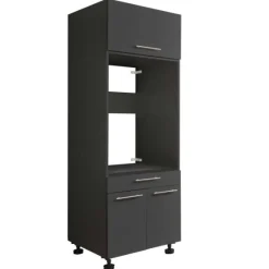 Aufsatzschrank für Waschmaschine Laundreezy | 68 x 68 x 38 cm | Schwarz