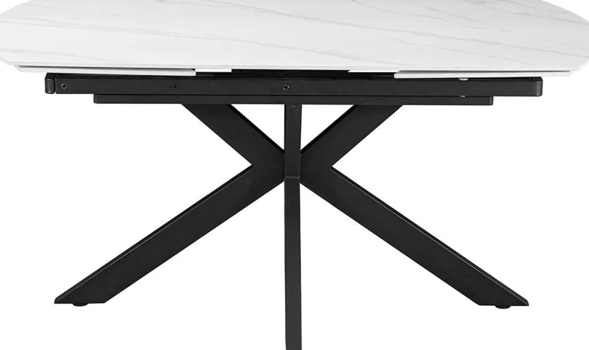 Ausziehbarer Esstisch Aries - 160/240x90x77cm - gesinterter Stein - Marmor
