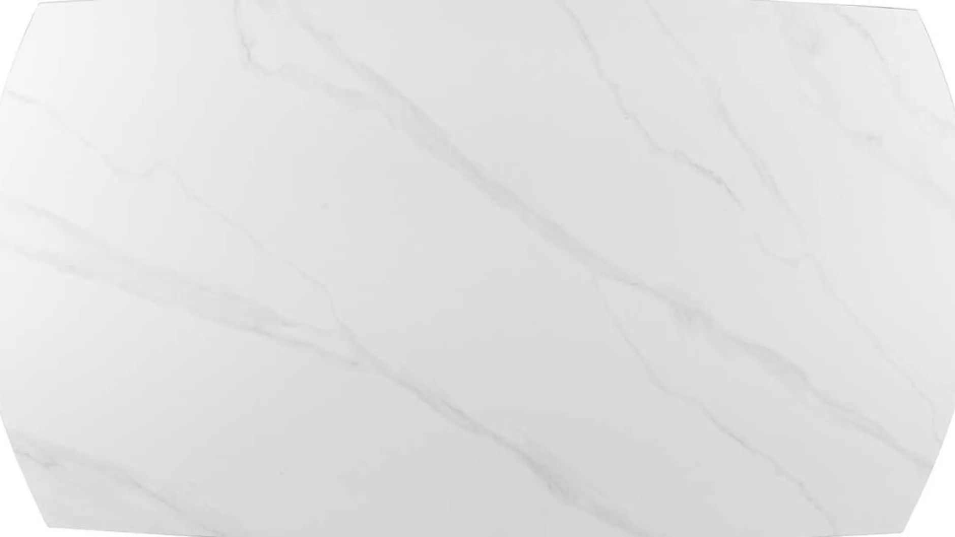 Ausziehbarer Esstisch Aries - 160/240x90x77cm - gesinterter Stein - Marmor