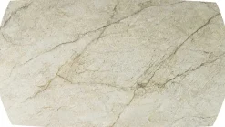Ausziehbarer Esstisch Aries - 160/240x90x77cm - gesinterter Stein - beige