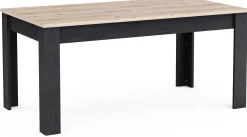 Ausziehbarer Esstisch Aubrey - 170-230x90x77cm - Eiche Dekor/schwarz
