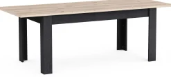 Ausziehbarer Esstisch Aubrey - 170-230x90x77cm - Eiche Dekor/schwarz