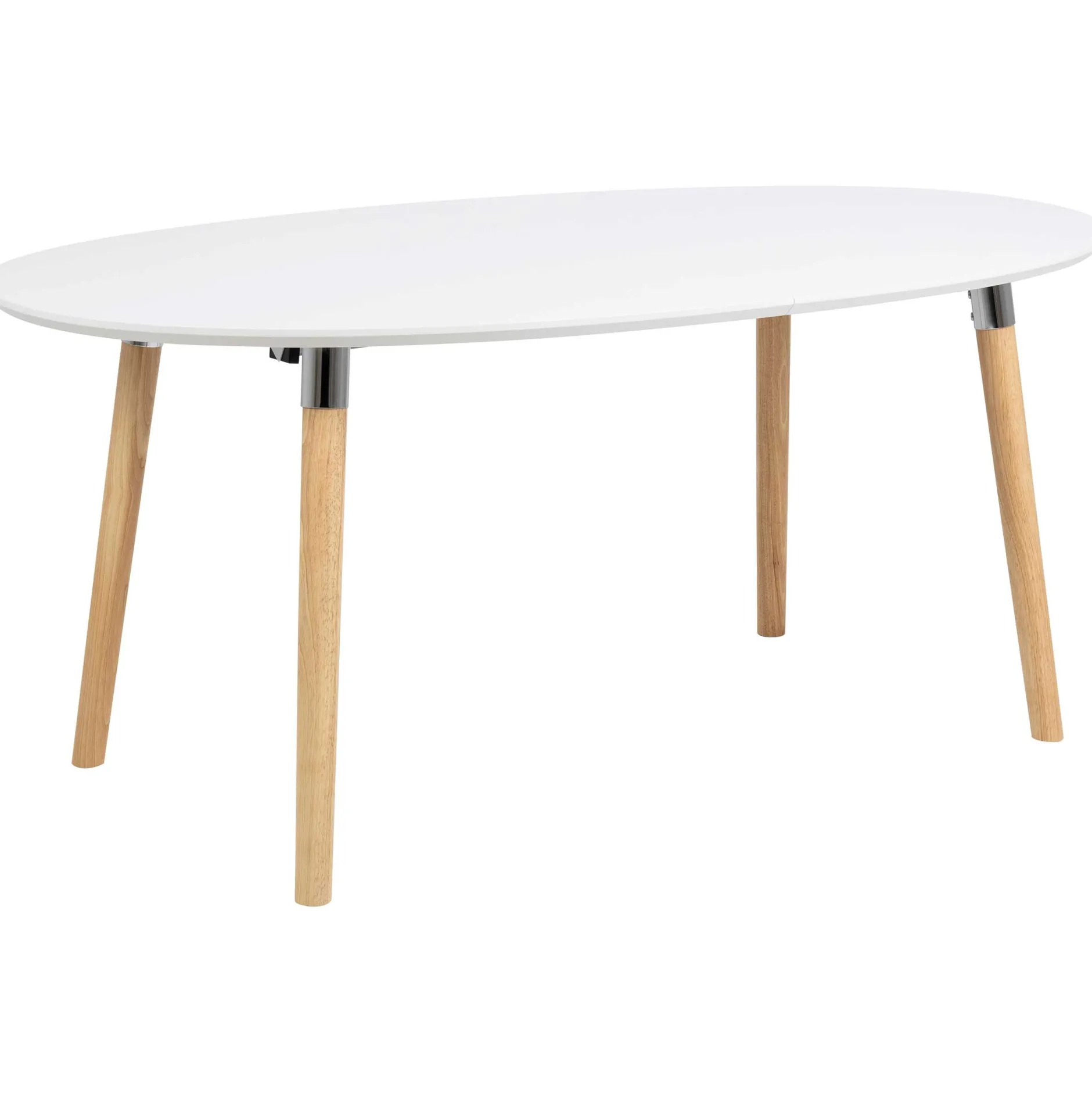 Ausziehbarer Esstisch Benjamin 170/270x100cm - weiß/ Eiche