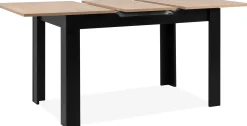 Ausziehbarer Esstisch Birma - 125/165x80x75cm - Artisan Eiche/schwarz