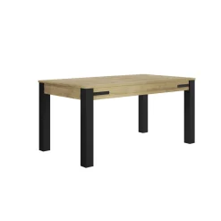 Ausziehbarer Esstisch Cork | 160 x 90 x 77 cm | Gold Oak Design