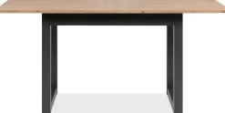 Ausziehbarer Esstisch Damon 120/160x90 - Eiche/anthrazit