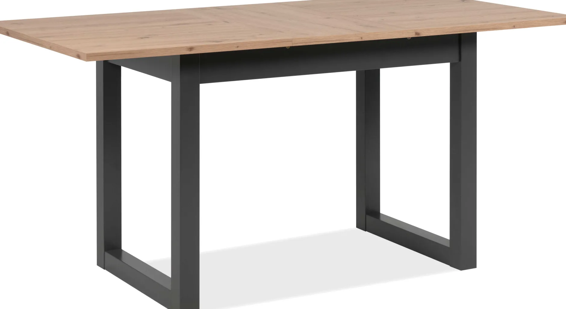 Ausziehbarer Esstisch Damon 120/160x90 - Eiche/anthrazit
