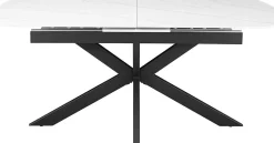 Ausziehbarer Esstisch Hestia - 180/220x90x76cm - gesinterter Stein - Marmor