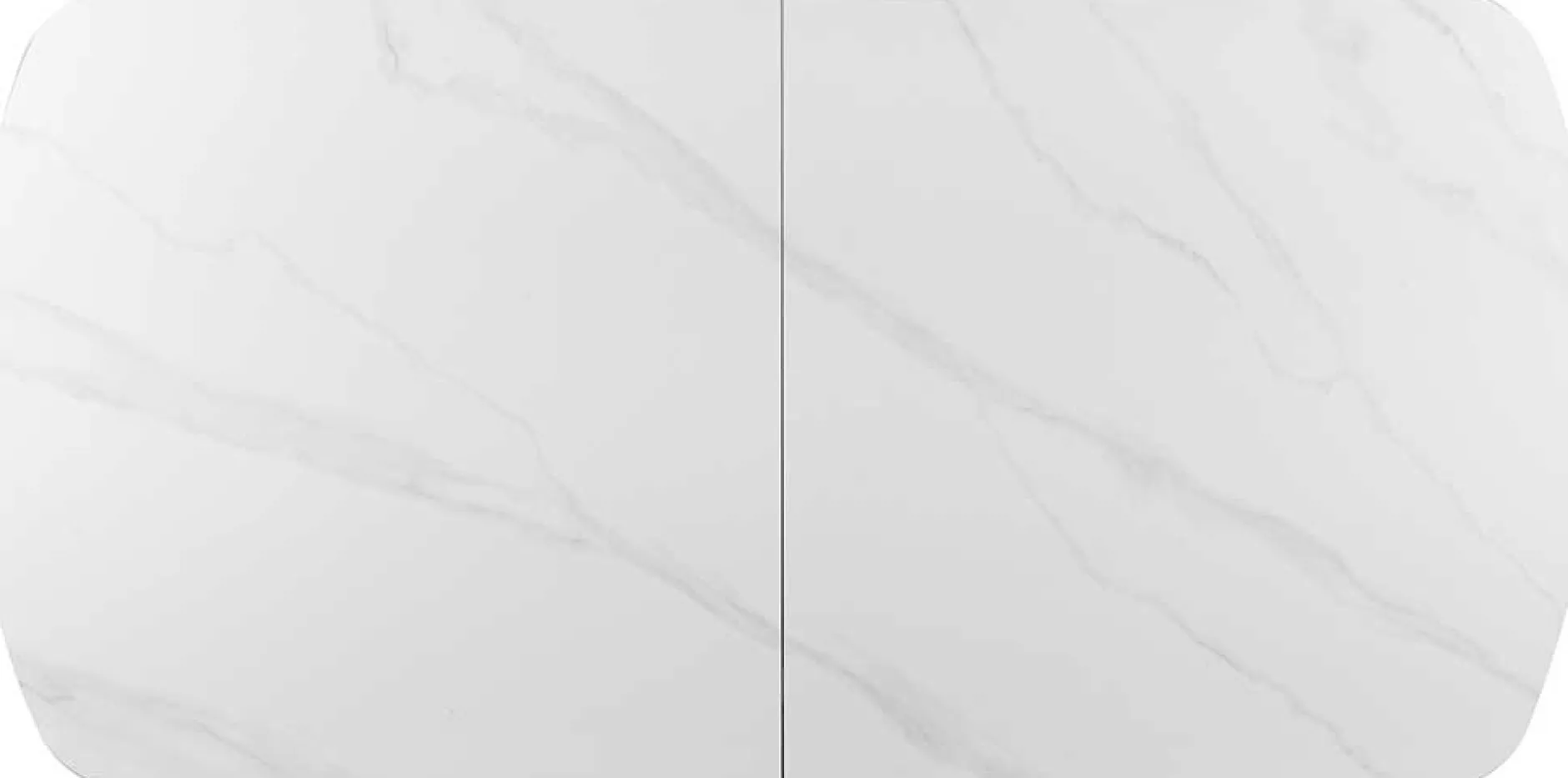 Ausziehbarer Esstisch Hestia - 180/220x90x76cm - gesinterter Stein - Marmor