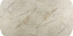 Ausziehbarer Esstisch Hestia - 180/220x90x76cm - gesinterter Stein - beige