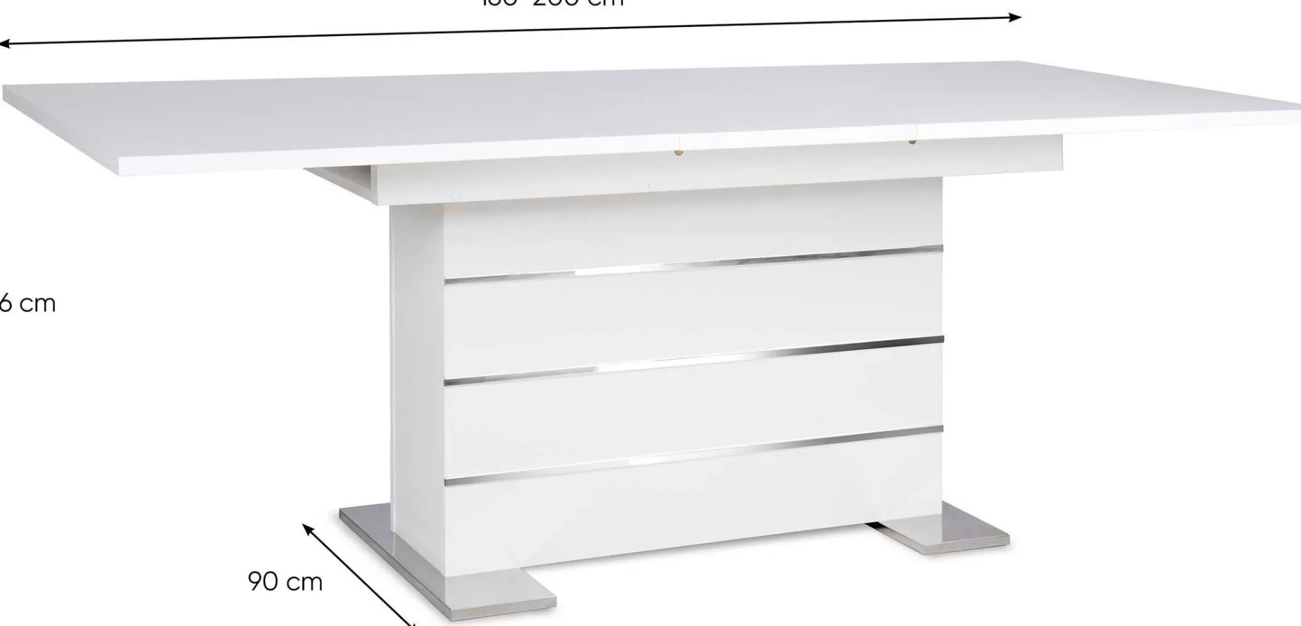 Ausziehbarer Esstisch Mantova 160/200/200