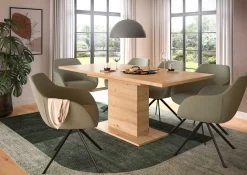 Ausziehbarer Esstisch Motion von Emob in Artisan-Optik 150-190x76x90 cm