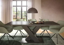 Ausziehbarer Esstisch Motion Emob - Grau - 150-190x76x90 cm
