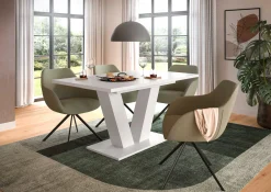 Ausziehbarer Esstisch Motion Emob - Weiß 150-190x90x76 cm