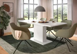Ausziehbarer Esstisch Motion Emob - Weiß - 150-190x76x90 cm